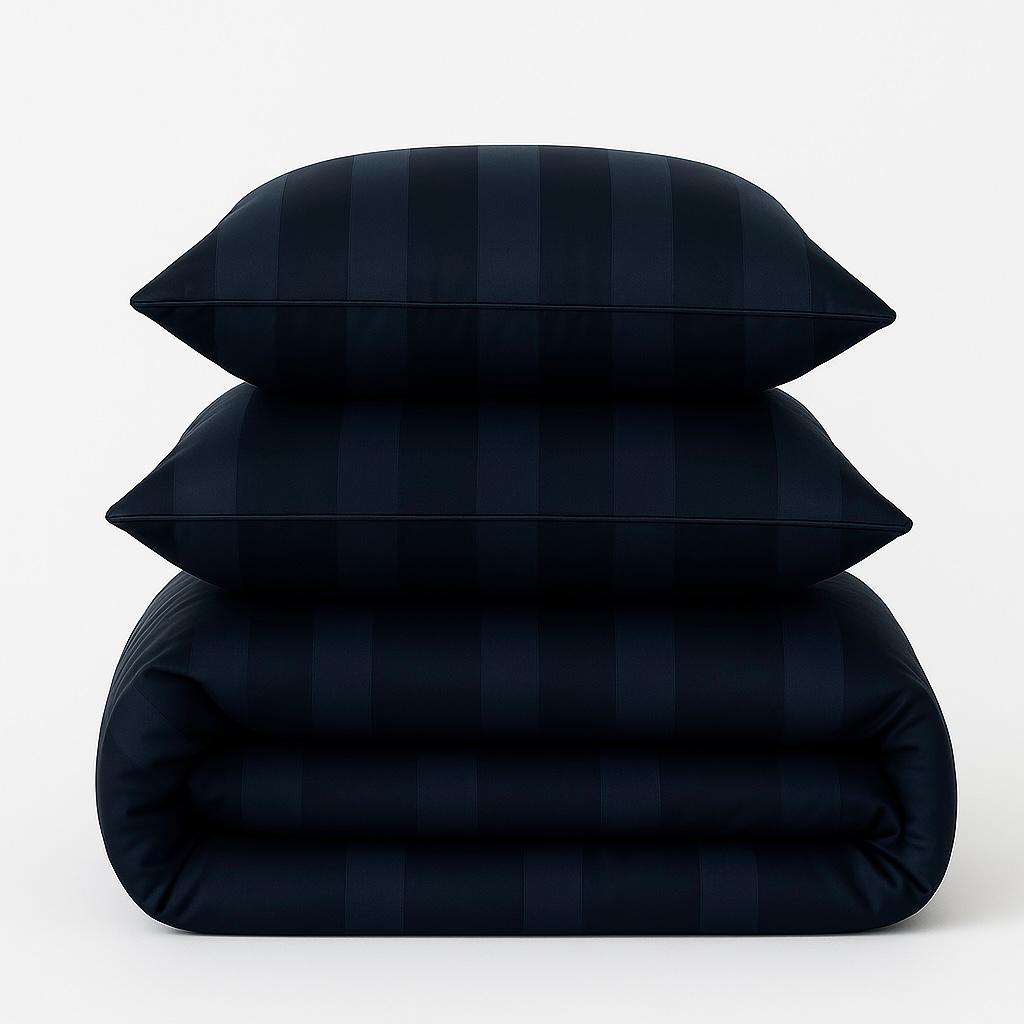 NIGHT NAVY BLUE BED SHEET SET